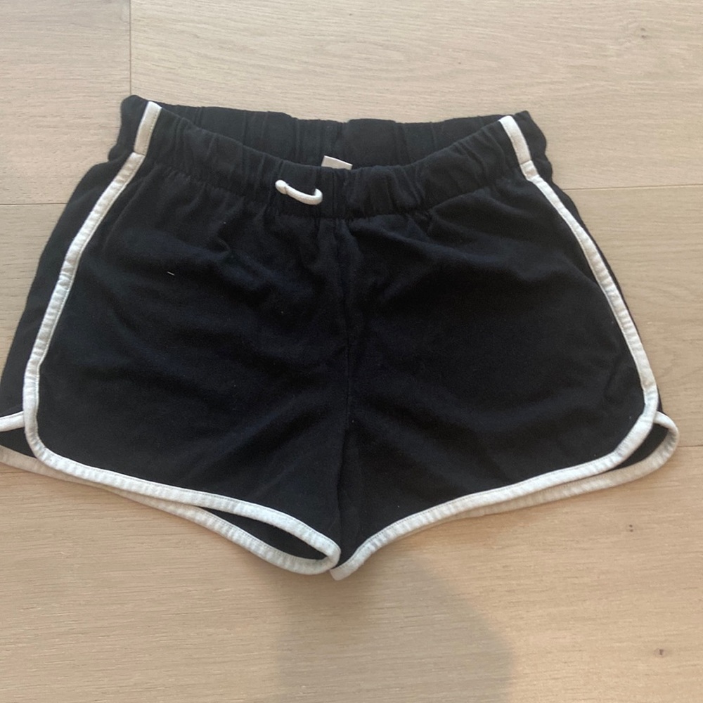 Kids black shorts, stretchy and super cute!